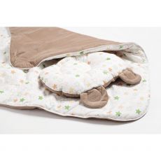 Набір конверт-плед з подушкою Twins Bear 9064-TB-201, caramel